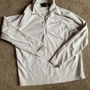 Marmot White Quarter-Zip Pullover